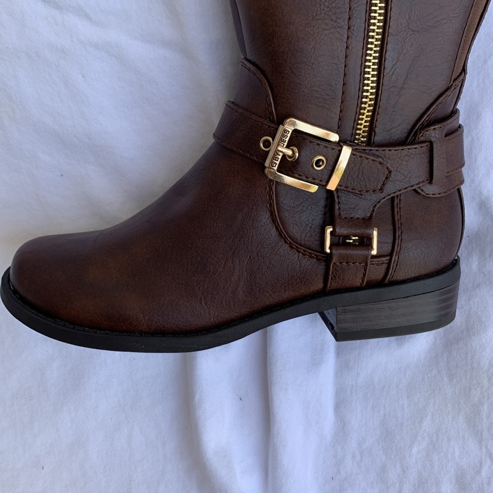 G by Guess women’s dark brown riding tall boots - NWOT - wide calf size 5M - Picture 10 of 17